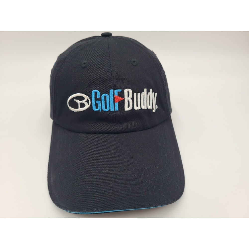 Golf Buddy w/ Voice Pockets Strapback Adjustable Hat Cap Men Women Black Blue